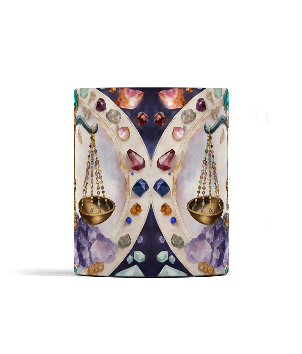 Libra and Gemstones Mug