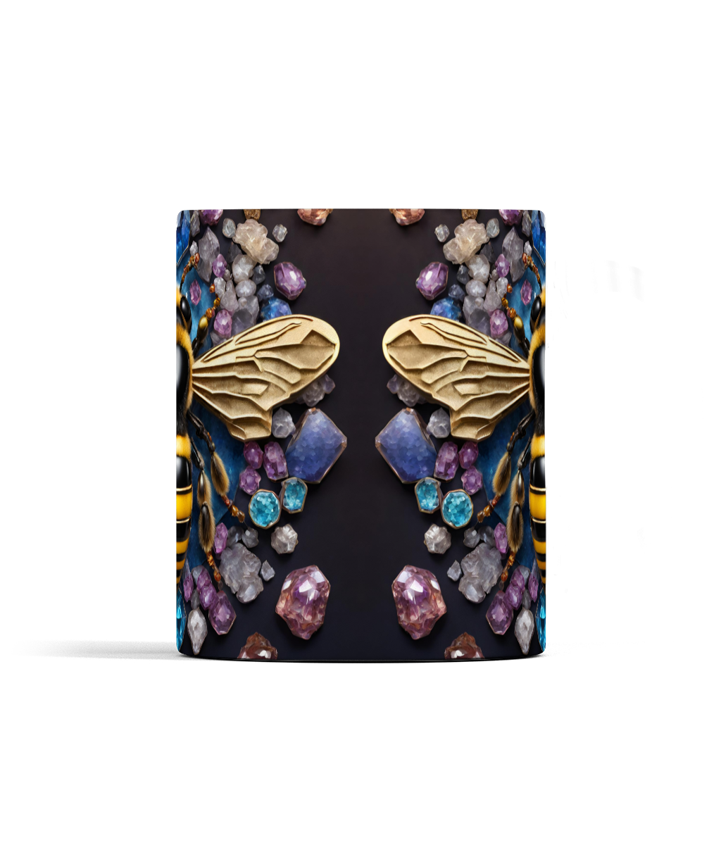 Bee and Gemstones Mug