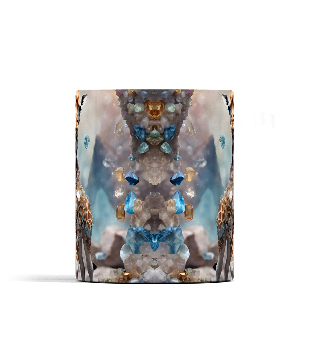 Giraffe and Gemstones Mug