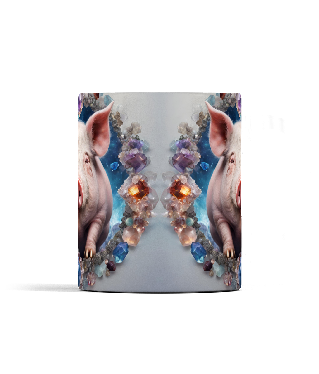 Year of the Pig and Gemstones Mug