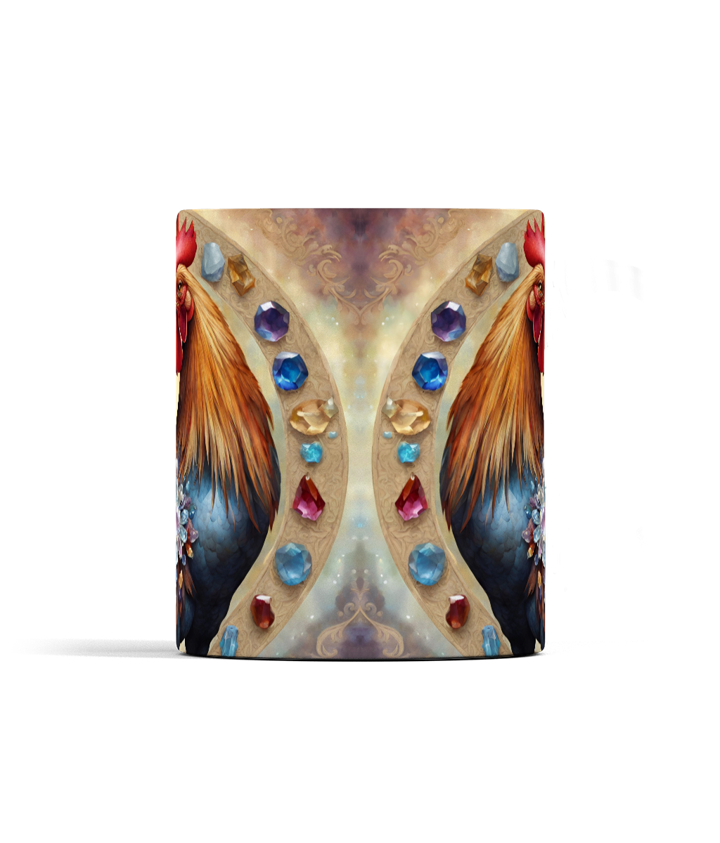 Year of the Rooster and Gemstones Mug