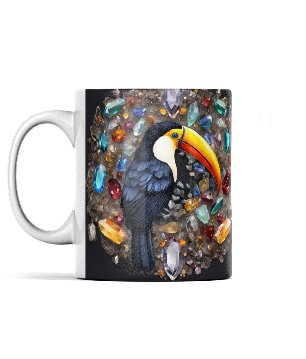 Toucan and Gemstones Mug