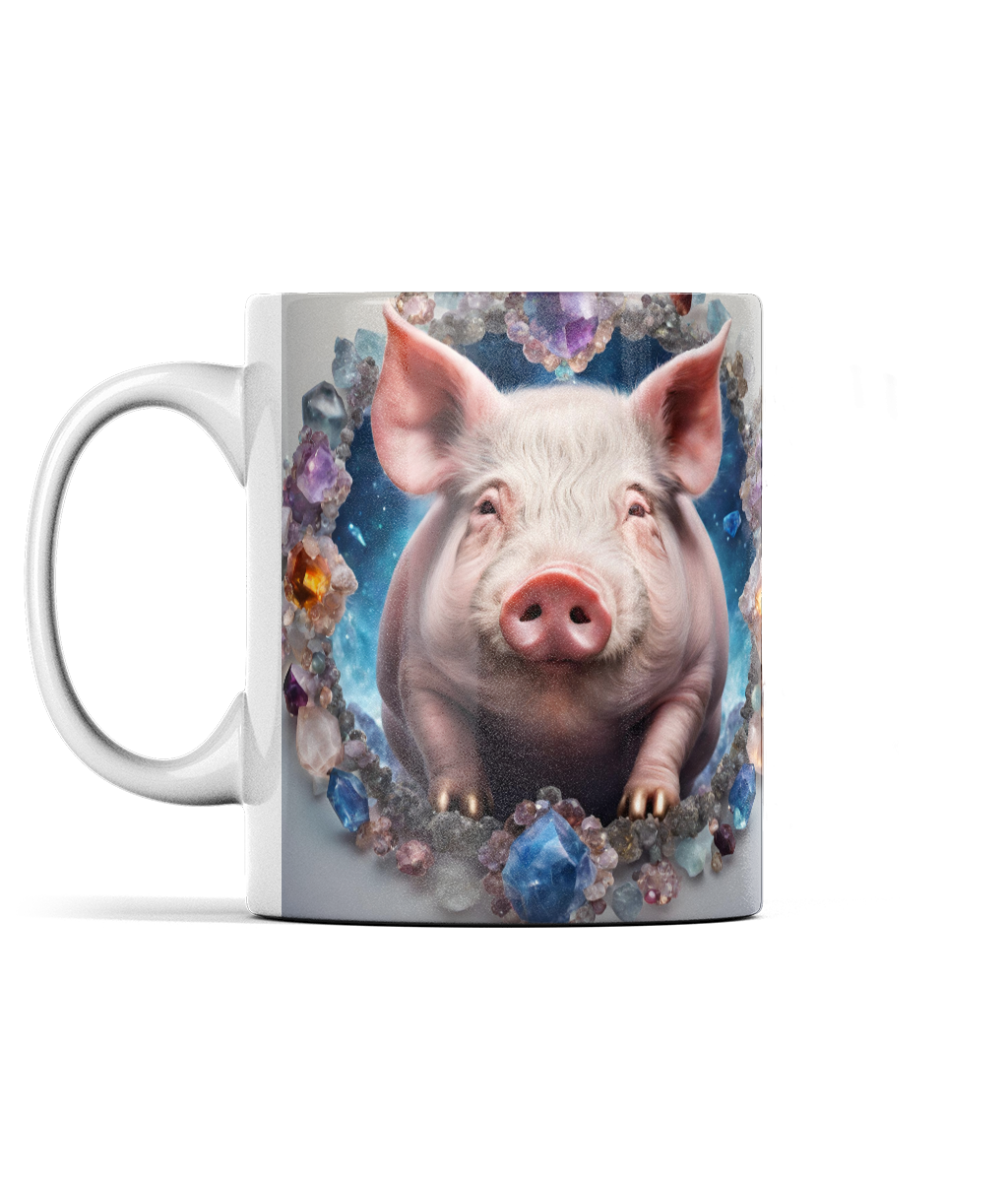 Year of the Pig and Gemstones Mug