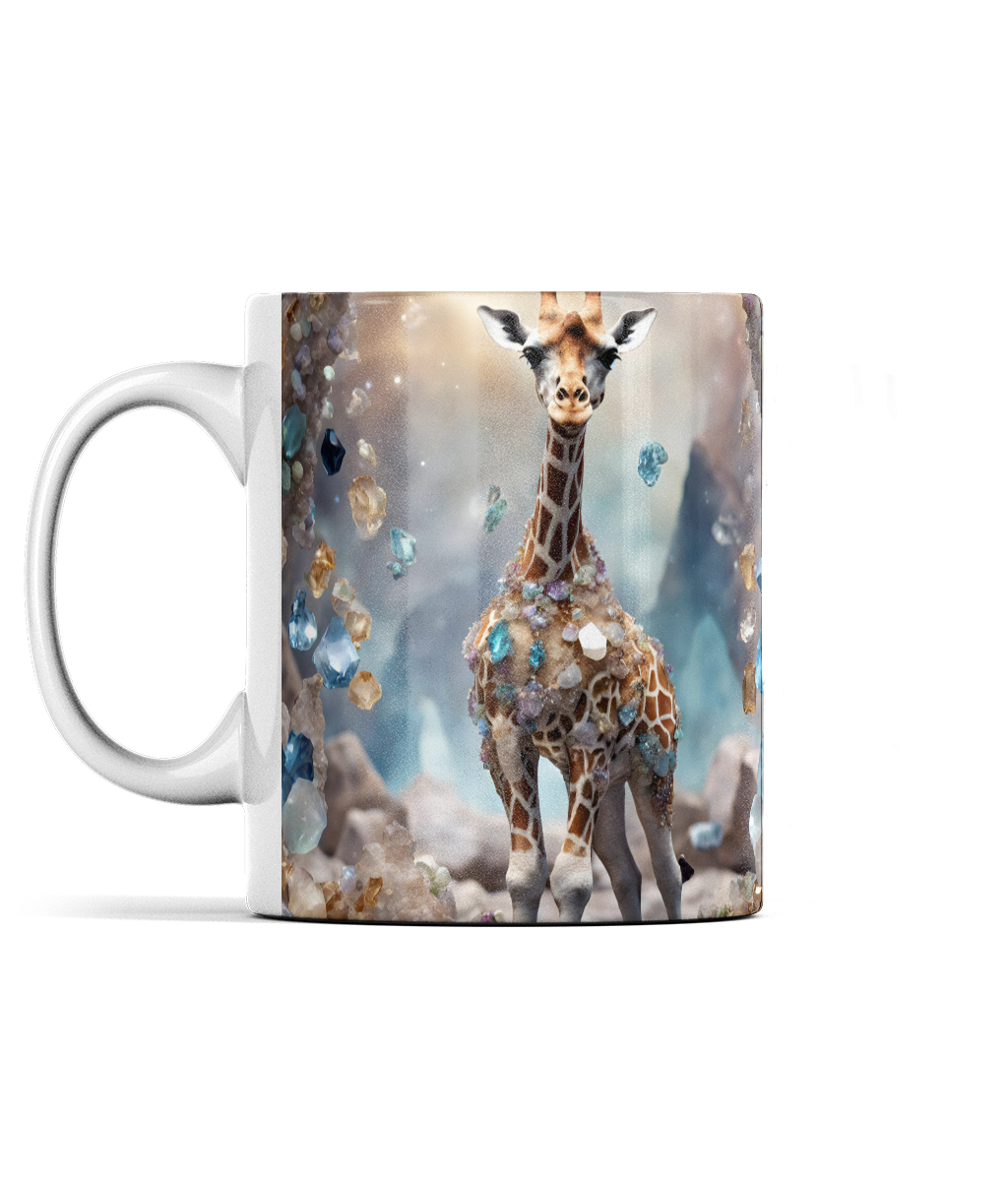 Giraffe and Gemstones Mug