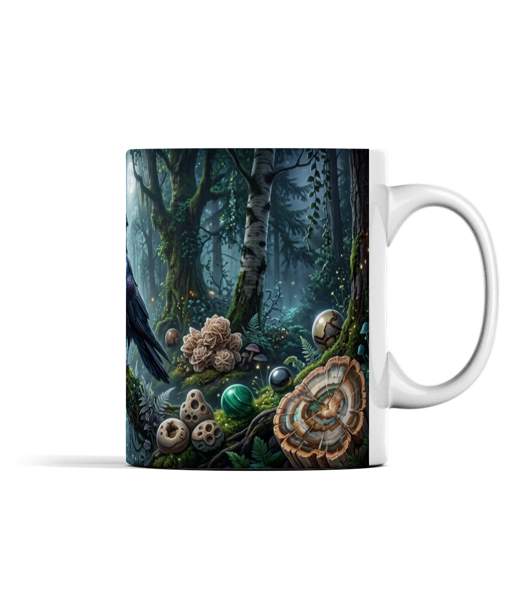Witching Hour Crystal Raven Mug