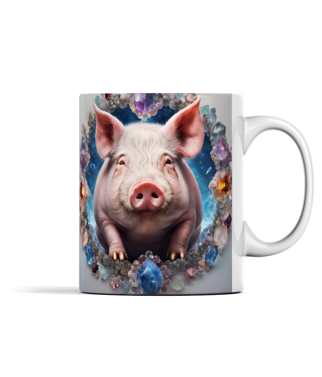 Year of the Pig and Gemstones Mug