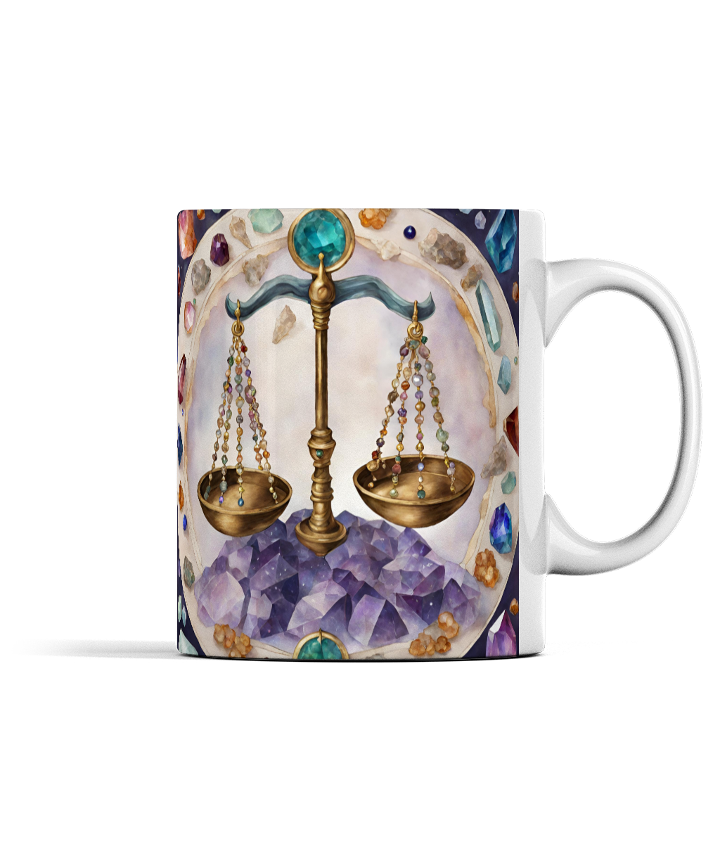 Libra and Gemstones Mug