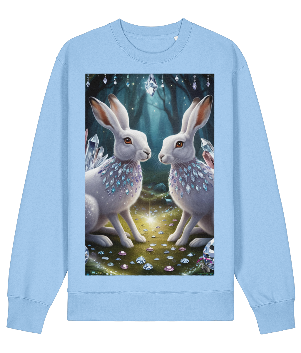 Crystal Hare Pair Sweatshirt