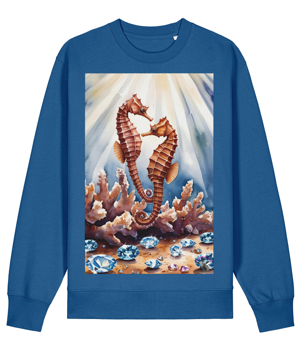 Crystal Seahorses Sweatshirt