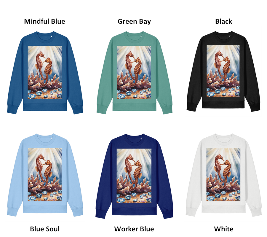 Crystal Seahorses Sweatshirt
