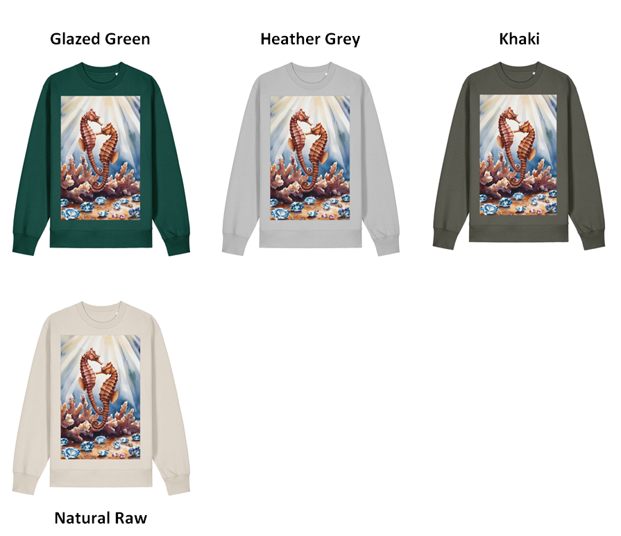 Crystal Seahorses Sweatshirt