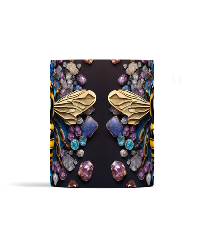 Bee and Gemstones Mug