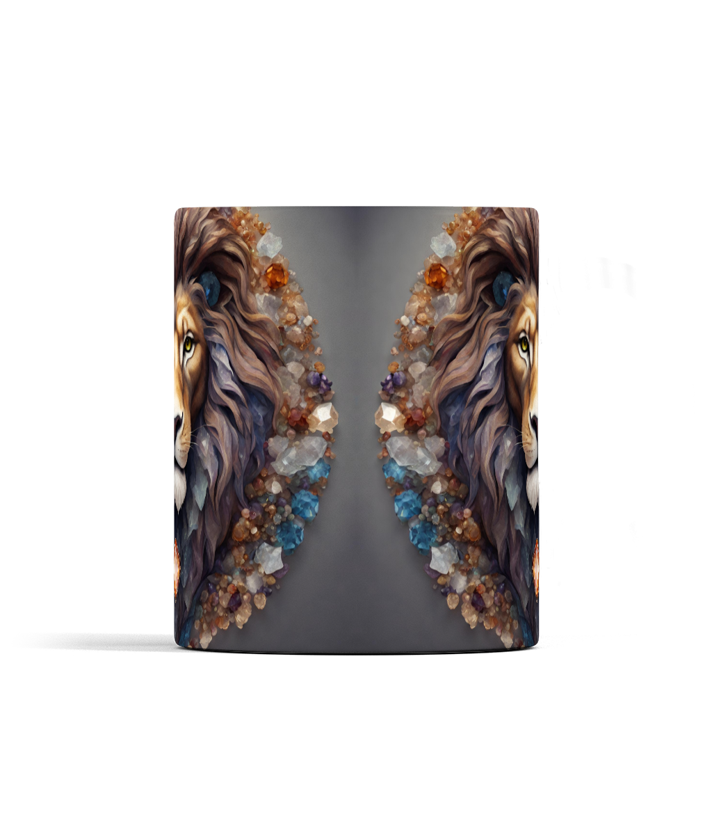 Lion and Gemstones Mug