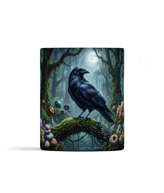 Witching Hour Crystal Raven Mug