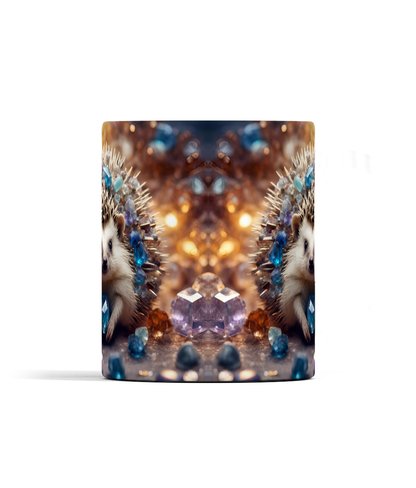 Hedgehog and Gemstones Mug