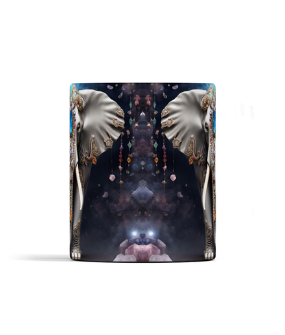 Elephant and Gemstones Mug