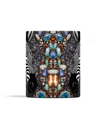 Zebra and Gemstones Mug