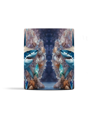 Shark and Gemstones Mug