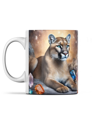 Puma and Gemstones Mug
