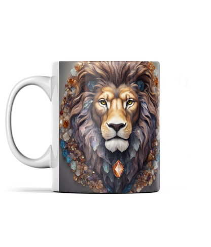 Lion and Gemstones Mug