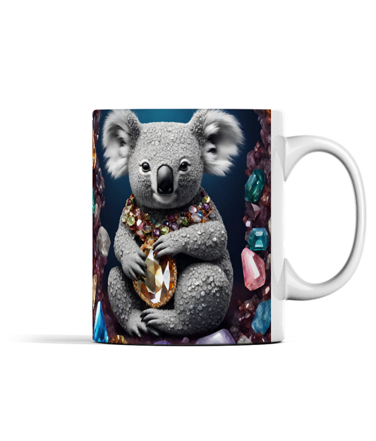 Koala Bear and Gemstones Mug