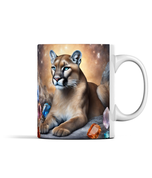 Puma and Gemstones Mug
