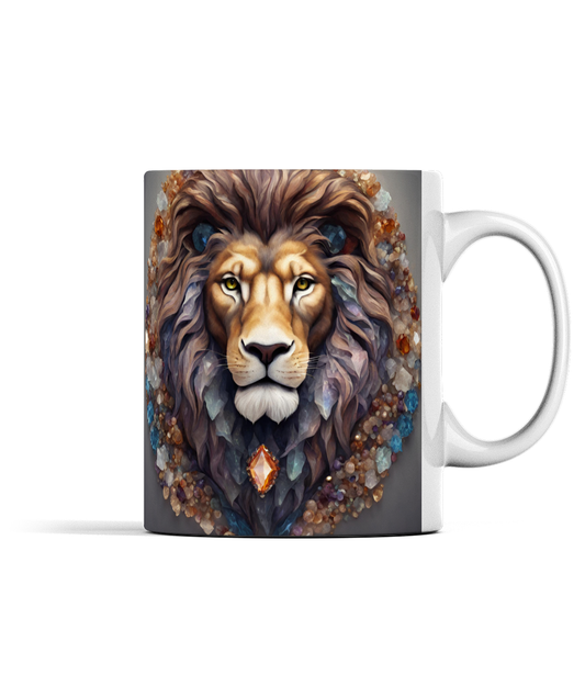 Lion and Gemstones Mug