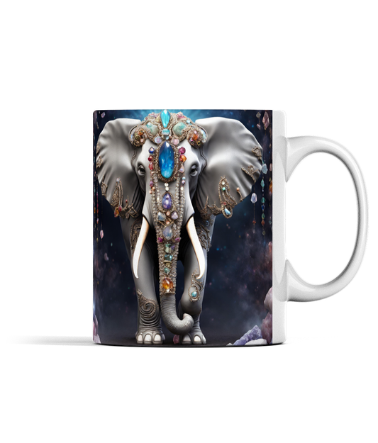 Elephant and Gemstones Mug