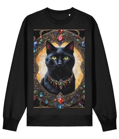 Crystal Black Cat Sweatshirt