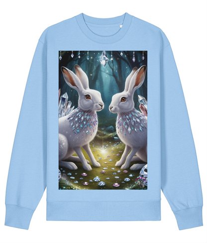 Crystal Hare Pair Sweatshirt